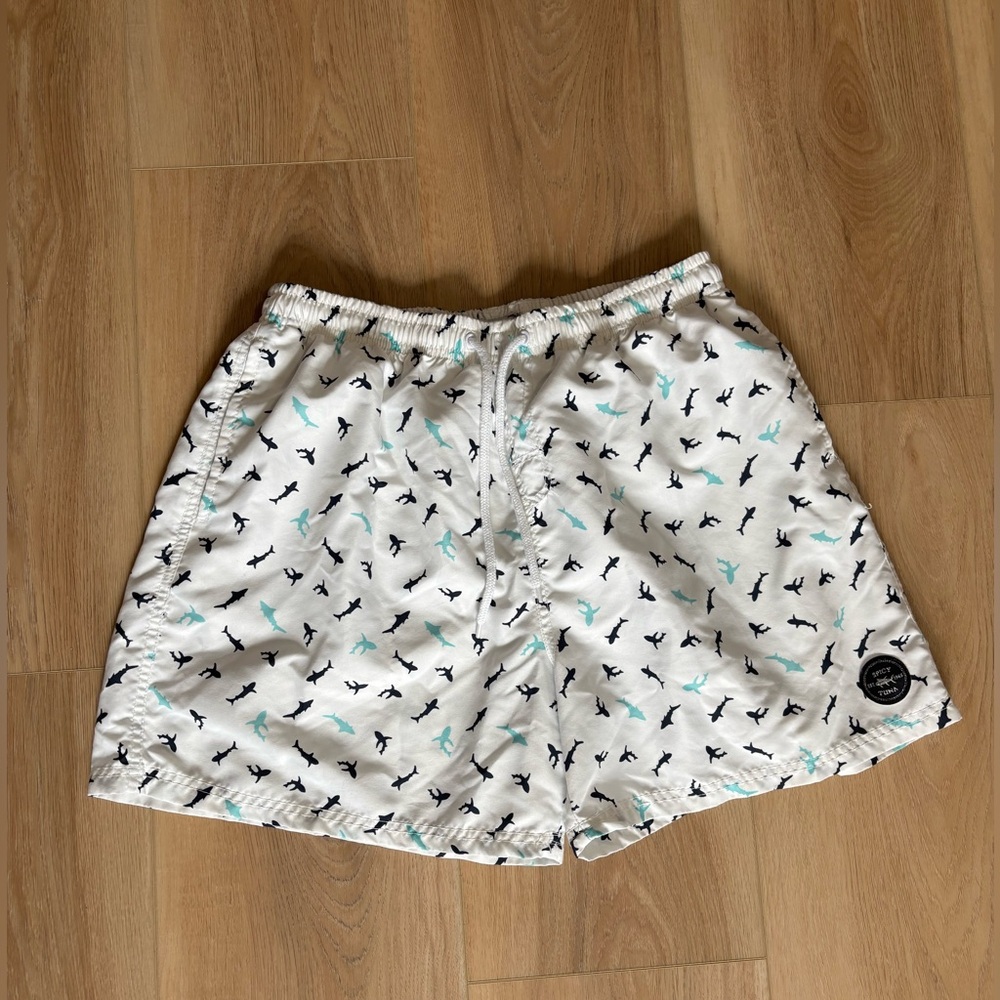 Men’s shark swim trunks